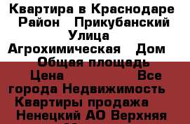 Квартира в Краснодаре › Район ­ Прикубанский › Улица ­ Агрохимическая › Дом ­ 115 › Общая площадь ­ 55 › Цена ­ 1 800 000 - Все города Недвижимость » Квартиры продажа   . Ненецкий АО,Верхняя Мгла д.